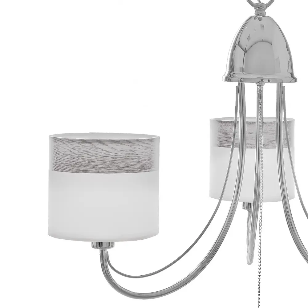 Люстра подвесная Brille прованс с абажуром E14 40W CH (BKL-642S/3) - фото 4