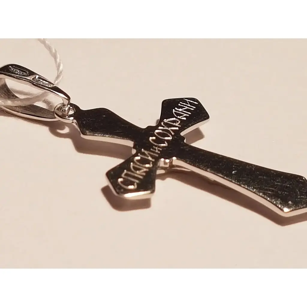 Золотой крестик Столичная Ювелирная Фабрика. Распятие Христа. 501357б - фото 3