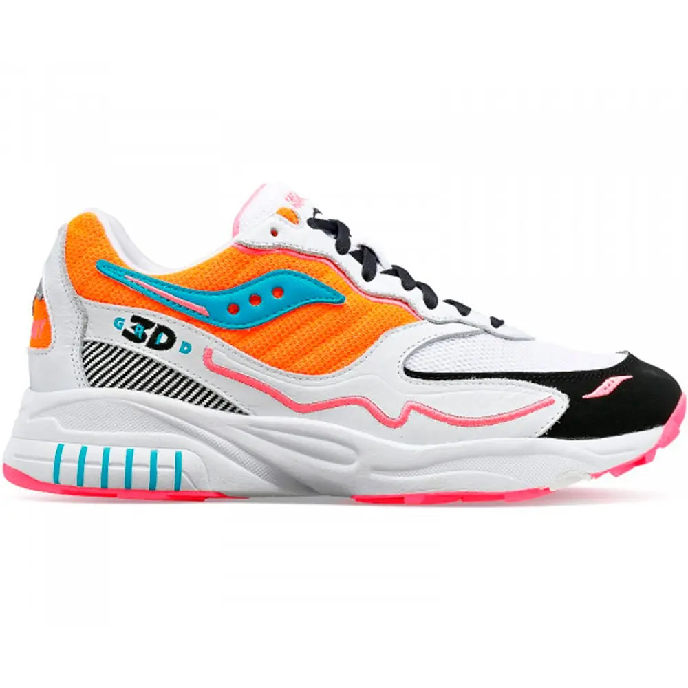 Кросівки Saucony 3D Grid Hurricane 43 White/Orange (1097-S70646-511) - фото 2