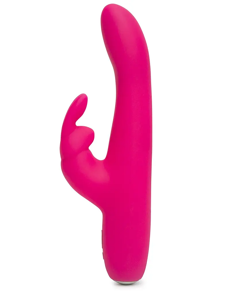 Вібратор-кролик Happy Rabbit Slimline Curve з тонким стволом, 24.1х3.4 см - фото 2