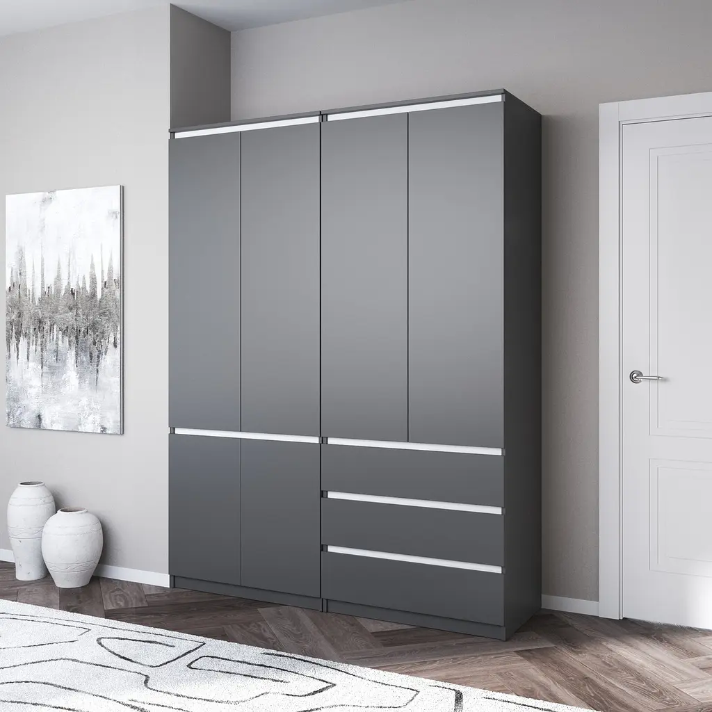 Шафа для одягу Vays, зі штангою та полицями, комплект з 2 шаф R10+R16 - фото 2