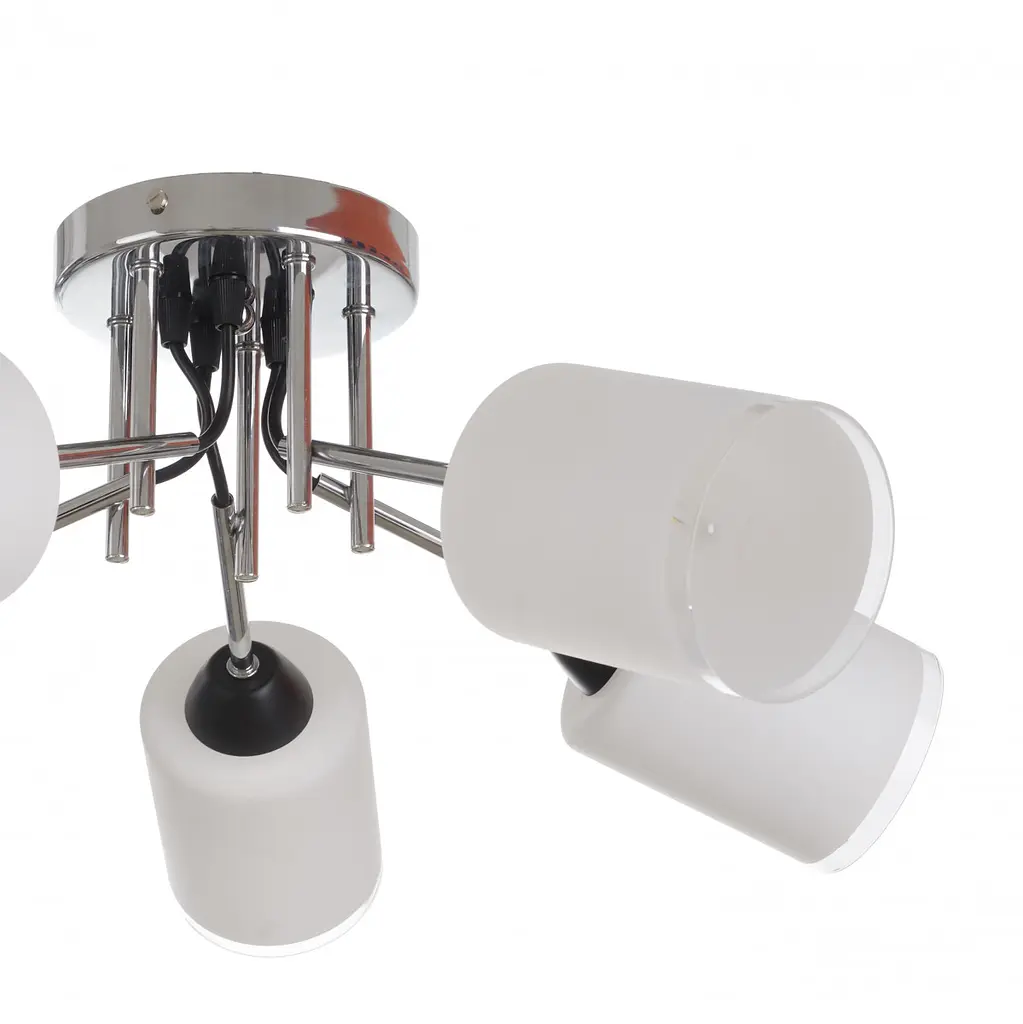 Люстра Brille потолковая современная Е27 60W BK/CH (LK-724S/5) - фото 3