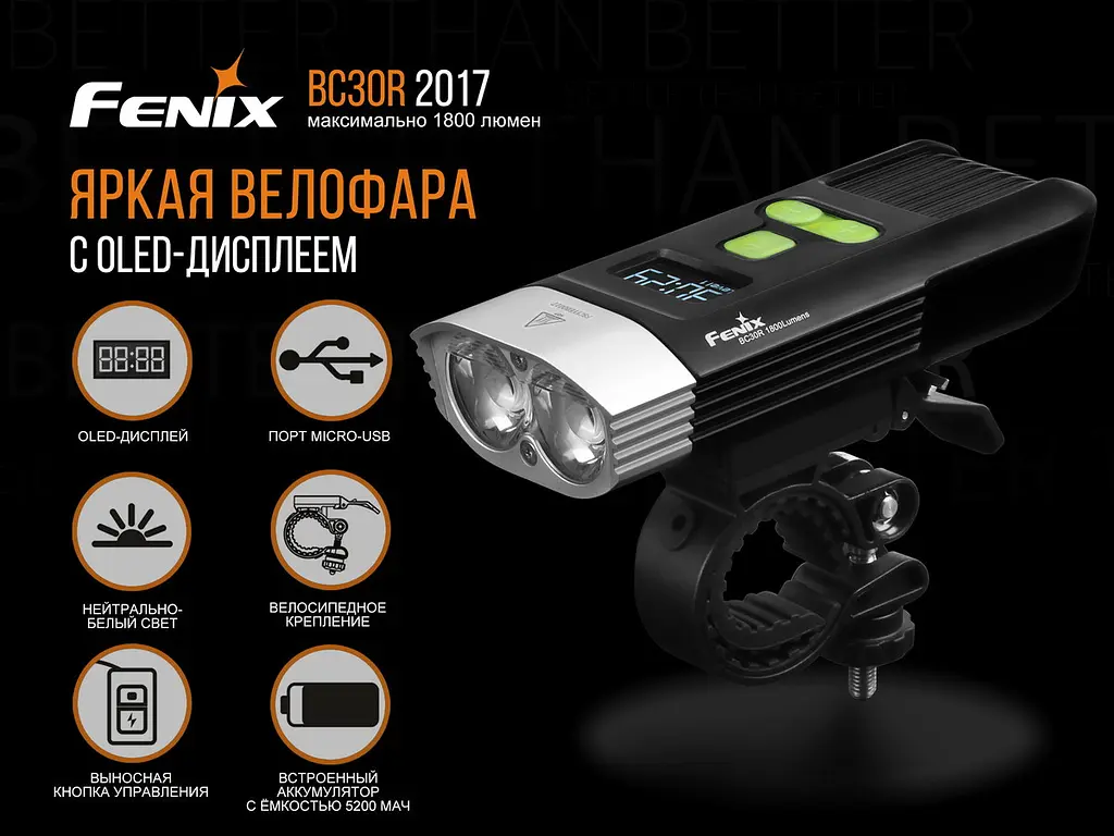 Велофара Fenix BC30R 2017 - фото 5