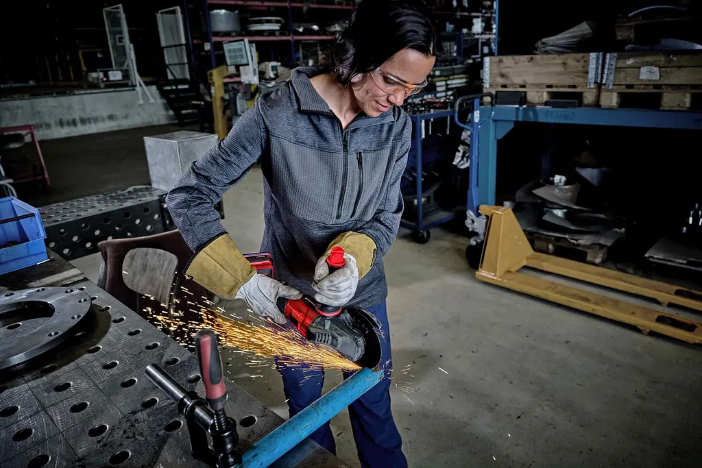 Шліфмашина кутова акумуляторна Professional TP-AG 18/125 F Li BL - Solo PXC 18В Einhell teh0025464 - фото 9