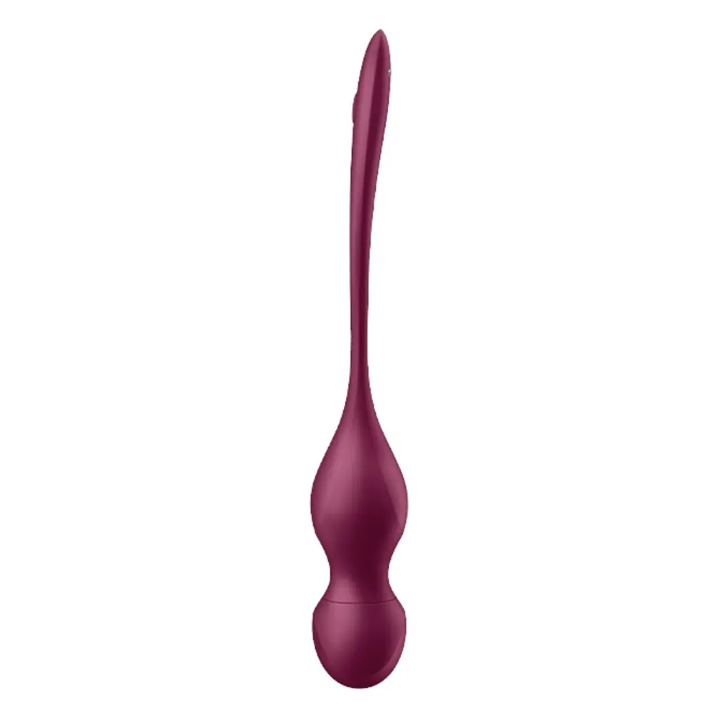Вагінальні кульки Satisfyer Love Birds Vary, 22.2 бордовий - фото 4