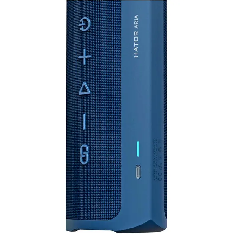 Портативна колонка Hator Wireless Aria TWS 30 Вт IPX7 Stormy Blue - фото 3