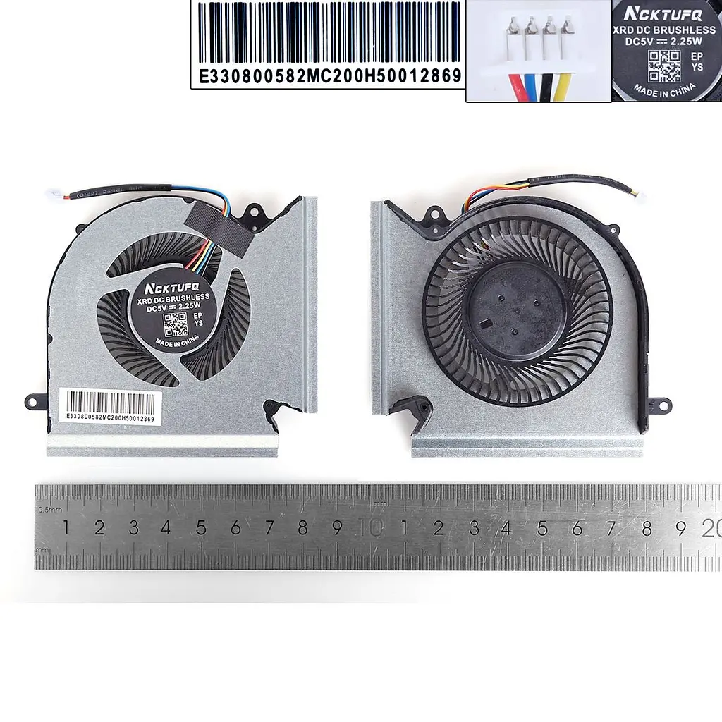 Вентилятор CPU для MSI GE66 GP66 GL66 MS-1541 MS-1542 series, (PABD08008SH-N453, Аналог) - фото 3
