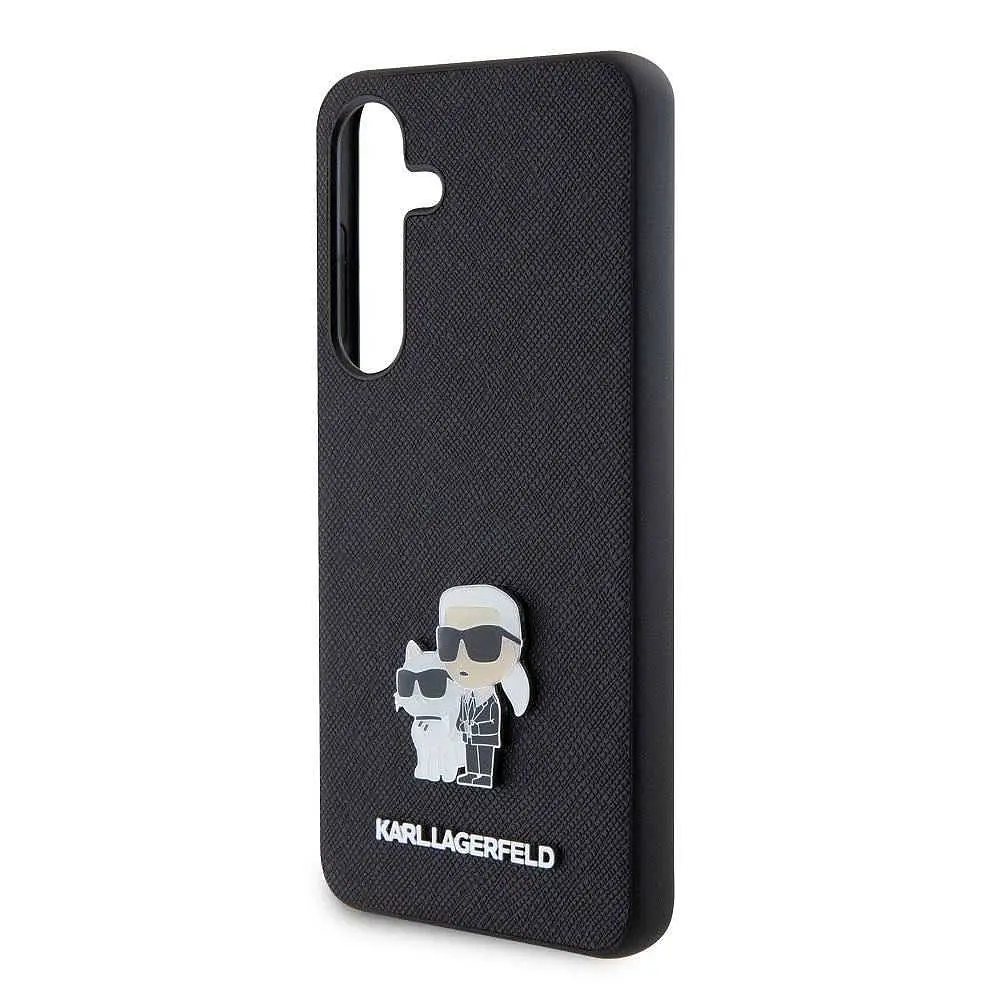 Чехол Karl Lagerfeld PU Saffiano Metal Karl and Choupette для Samsung Galaxy S24 Black (57983119541) - фото 5
