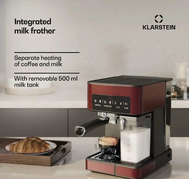 Кавомашина Klarstein Arabica Comfort 1350W 20 Bar (10041522) - фото 4