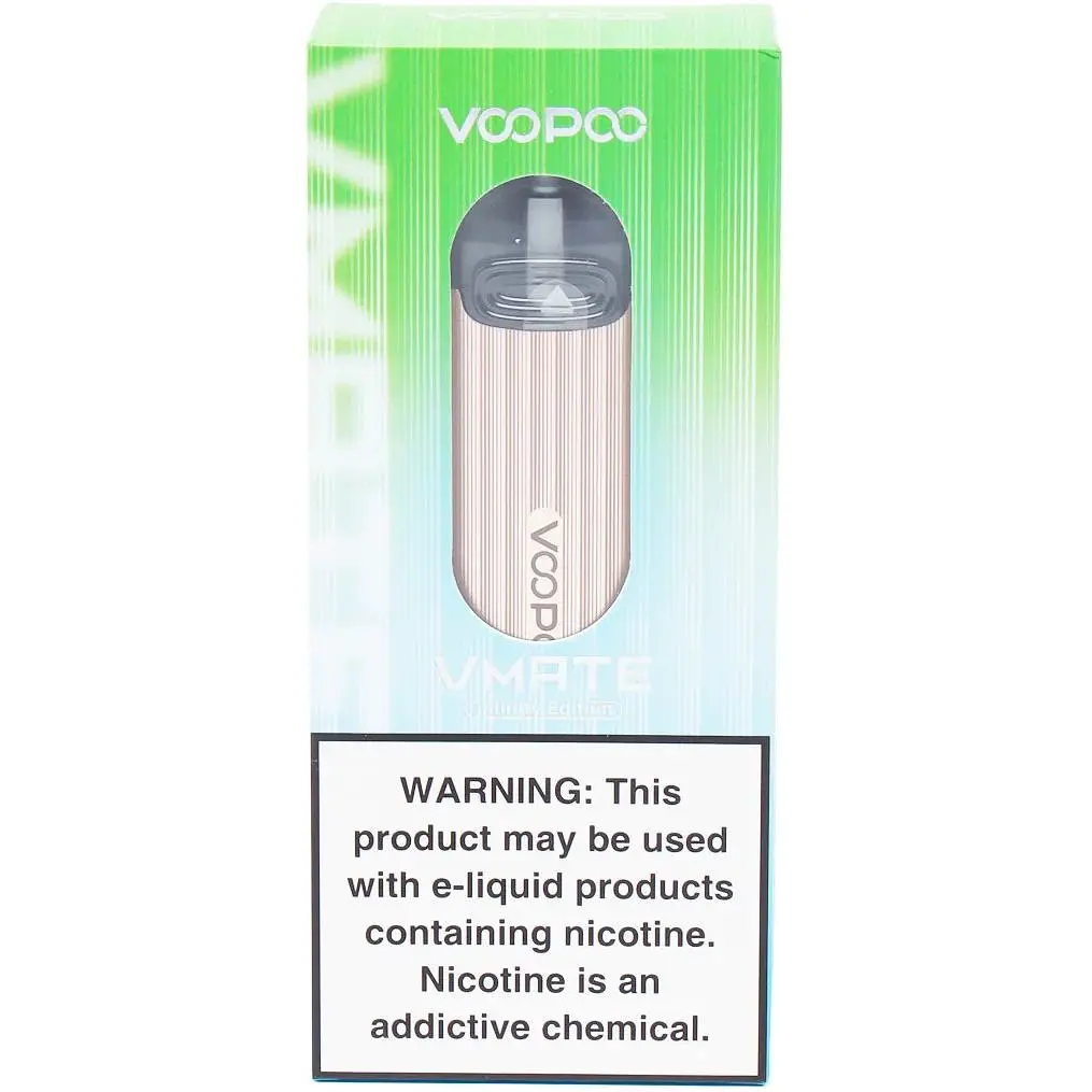 Под-система электронная сигарета VooPoo Vmate Infinity Edition Pod Kit 900mAh 3ml Golden Brown (10723) - фото 3