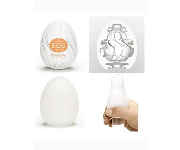 Чоловічий мастурбатор Tenga EGG Twister + змазка 5 мл - фото 3