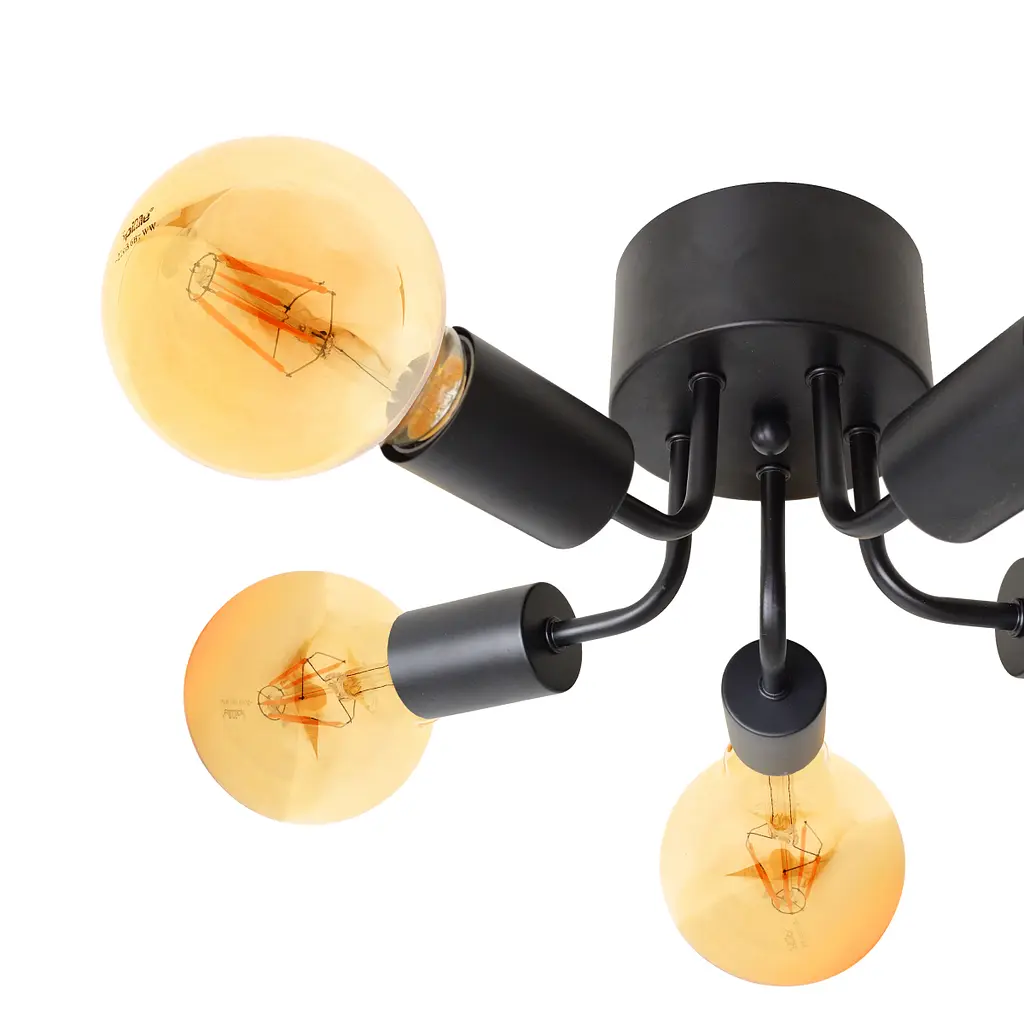 Люстра Brille потолочная лофт Е27 BK (BL-698С/5) - фото 2