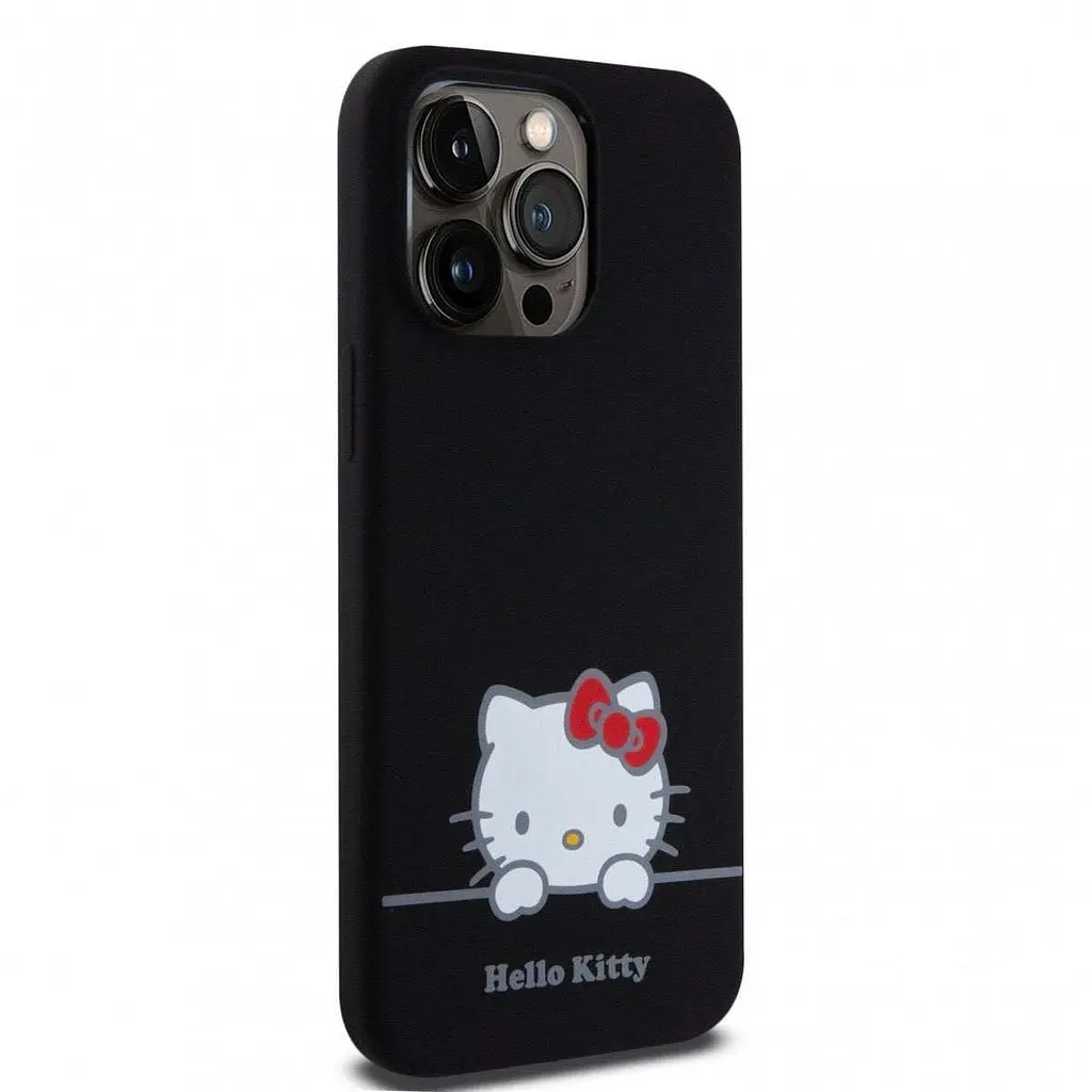 Чохол Hello Kitty Liquid SilicOne Daydreaming Logo для iPhOne 15 Pro Max Black (57983116915) - фото 4