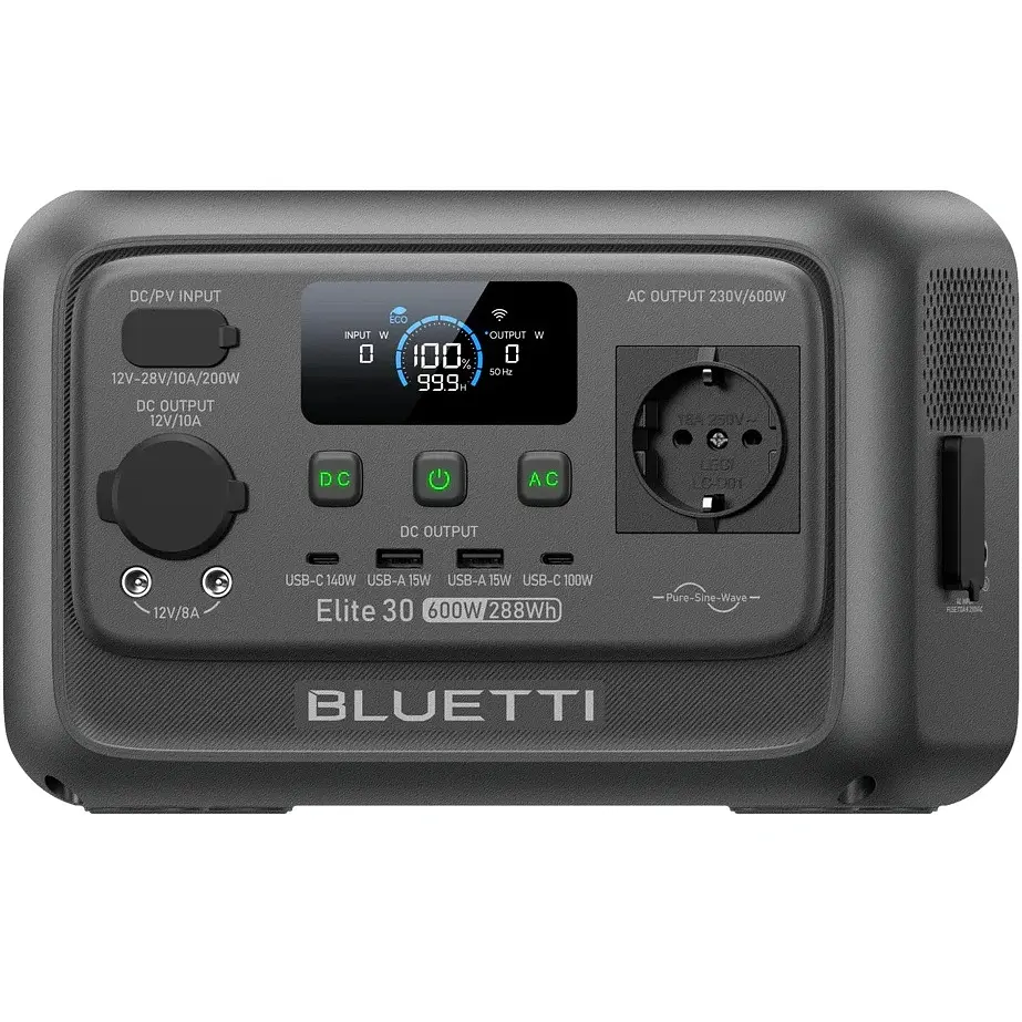 Зарядна станція BLUETTI Elite 30 V2 600W 288Wh LiFePO4
