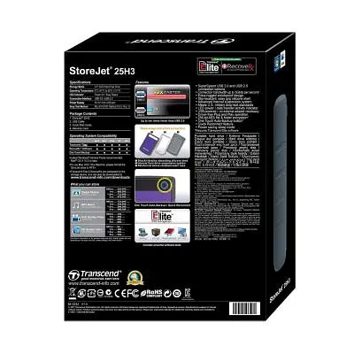 Зовнішній жорсткий диск 2.5" 2TB Transcend (TS2TSJ25H3P) - фото 5