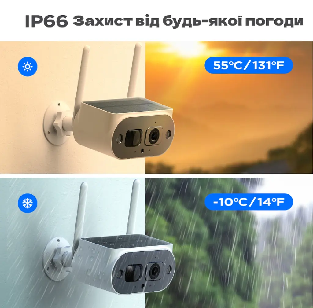 Камера видеонаблюдения XPRO WiFi Solar Camera 2MP FHD содержит две батареи 18650 20 (MER-15339_1519) - фото 6