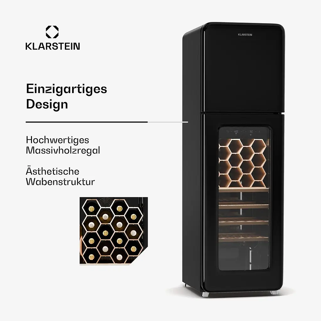 Винный холодильник Klarstein Shirley с морозильной камерой (10046355) - фото 6