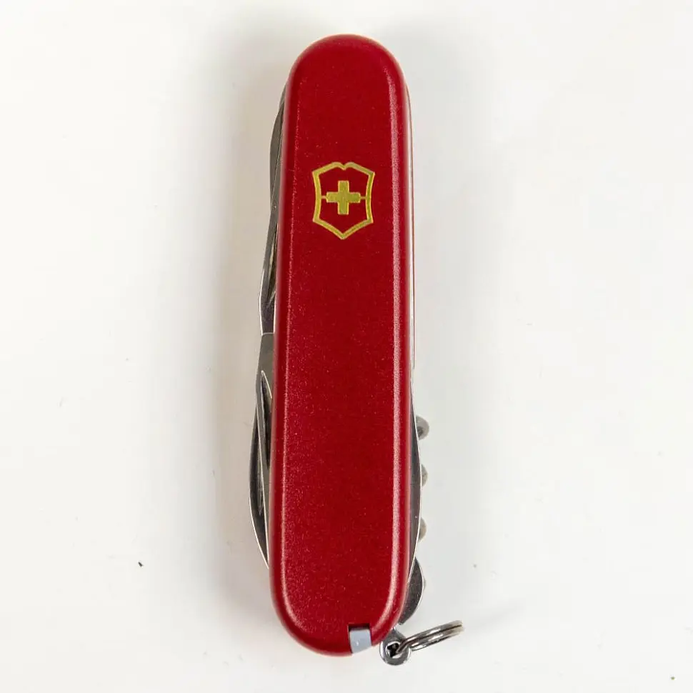Ніж Victorinox Huntsman Mat 91мм 15функ черв.мат жовт.лого - фото 7