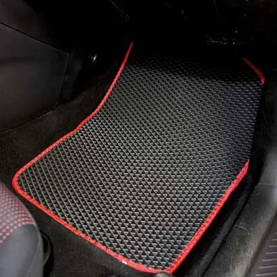 Килимки у салон EVA для Mazda 3 I 2003-2009 SD/HB з підп'ятником Чорні-Бежевий кант 5 шт - фото 3