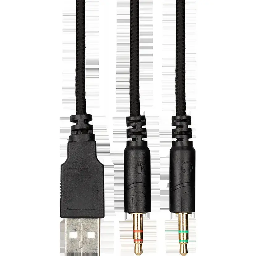 Наушники 2E HF Stereo HG330 Gaming LED black+ микр UA (2E-HG330BK) - фото 6