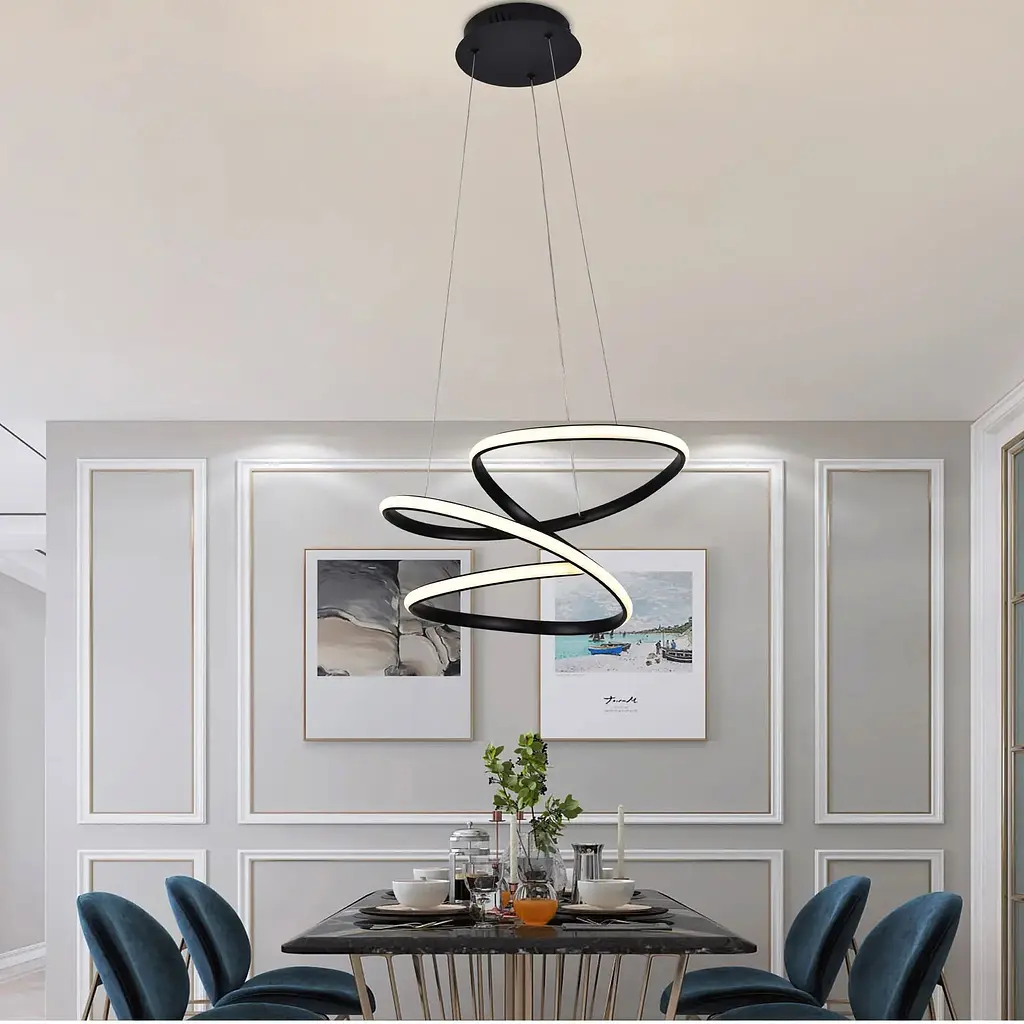 Потолочный светильник Miorro LED Frutto с пультом ДУ и APP 80W 500х450 мм черный (51-313-018) - фото 8