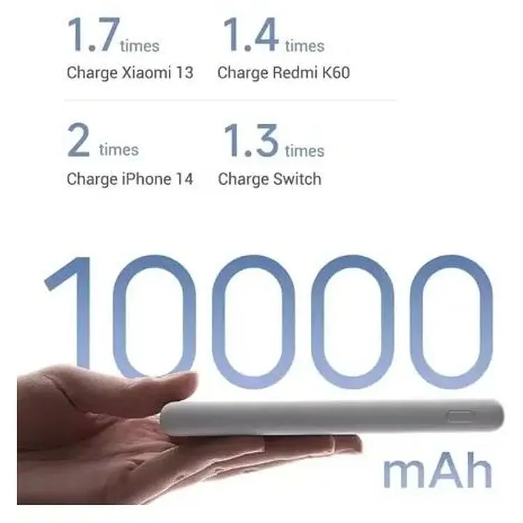 Портативная батарея Xiaomi 10000 mAh 22.5W Lite Grey (BHR9350GL) - фото 6