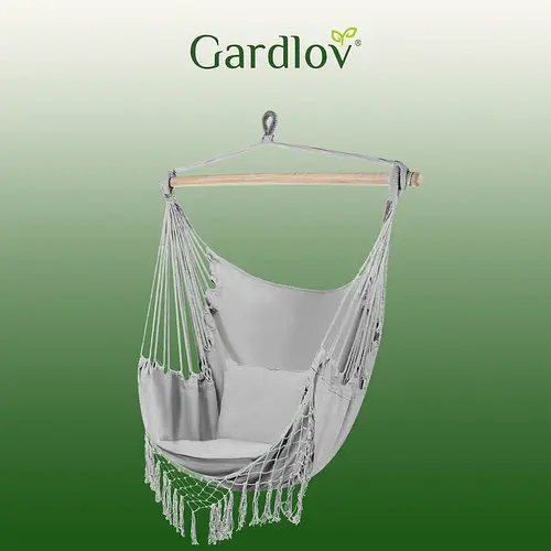 Гамак - бразильское кресло серого цвета Gardlov 23671 - фото 2
