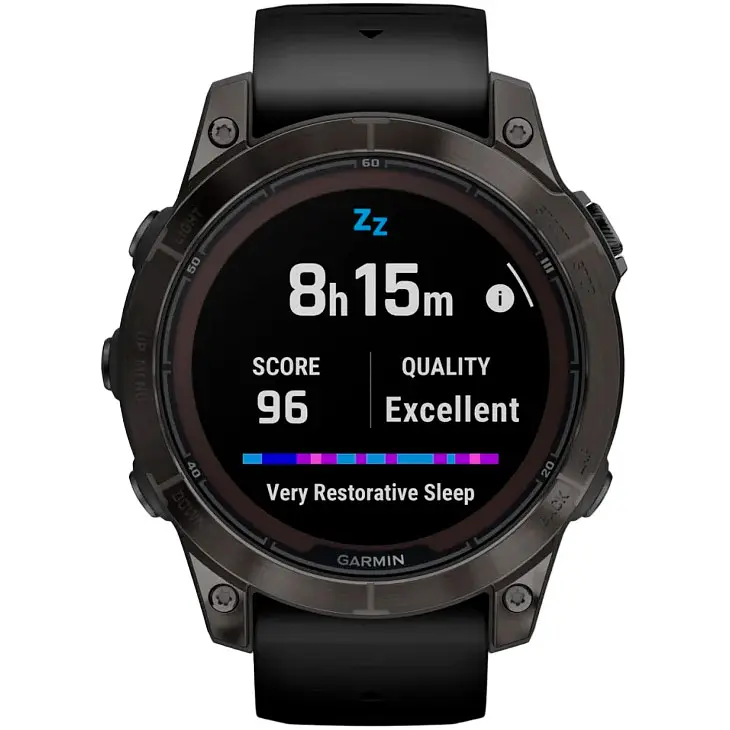 Смарт-часы Garmin Fenix 7 Pro Sapphire Solar Edition Carbon Gray DLC Titanium with Black Band [010-02777-10] [86523] - фото 4
