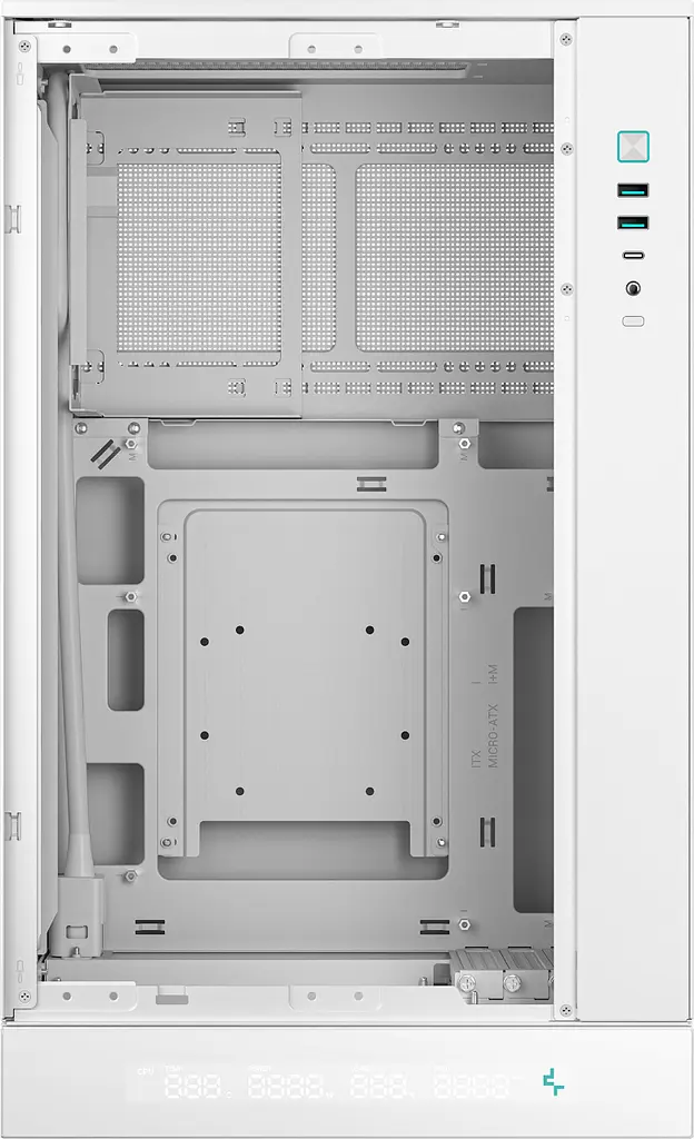 Корпус DeepCool CH270 Digital White (R-CH270-WHNDM0-G-1) - фото 4