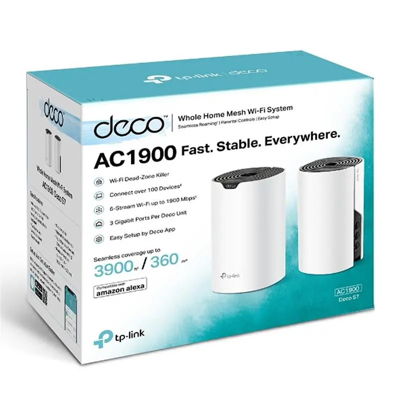 Комплект из двух Mesh Wi-Fi маршрутизаторов TP-Link Deco S7(2-pack) - фото 6