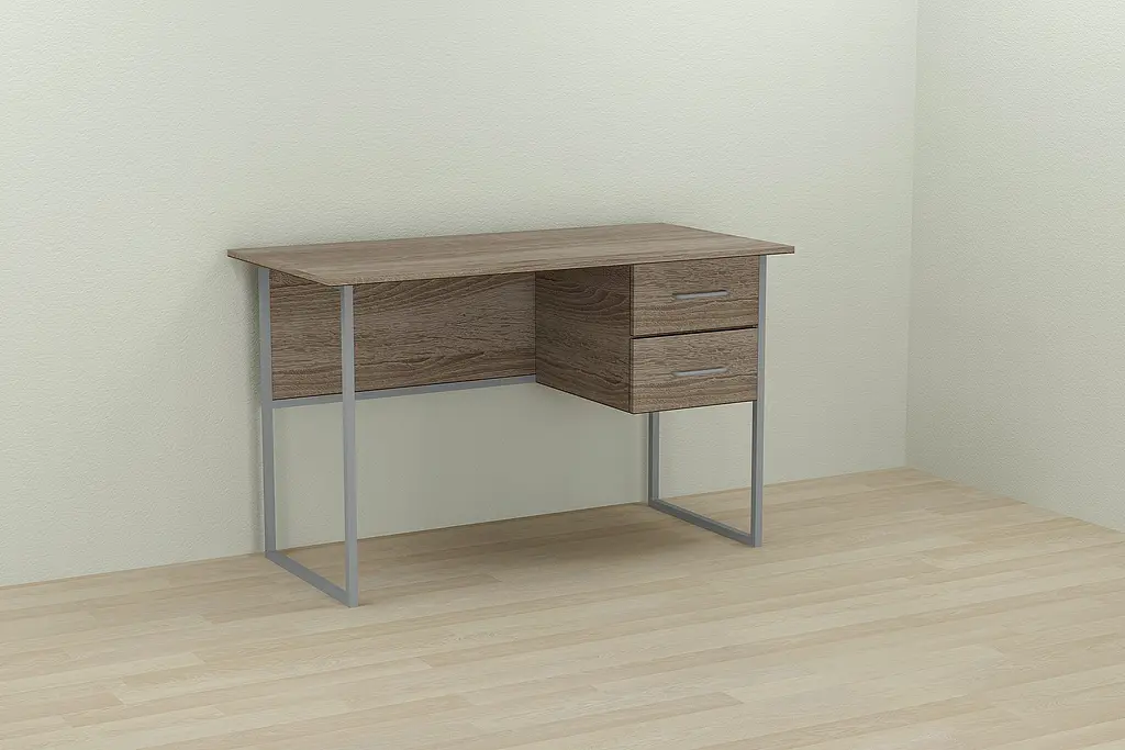 Компьютерный стол Ferrum-decor Таккота 75x140x60 серый ДСП Дуб Сонома Труфель 16мм (FRD-102322) - фото 4