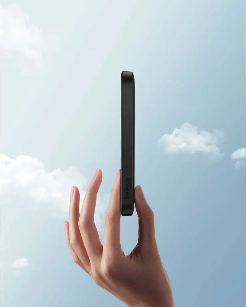 Зовнішній акумулятор Baseus Magnetic Bracket Mini 5000mAh 20W Black (P10022107113-00) [102125] - фото 5