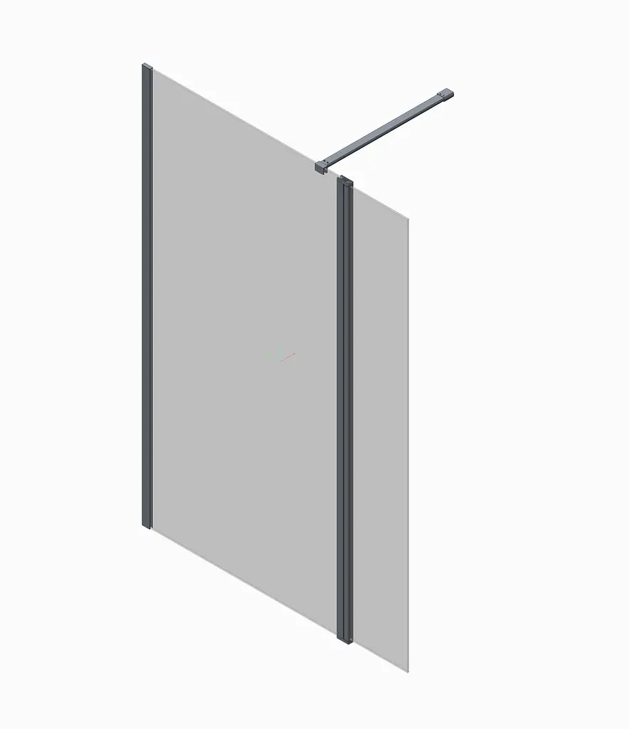 Душова перегородка Koer Sr SP03-30x200-TR-01 Walk-In (рухома.частина) прозоре скло Easy Clean 8мм, хром KR5399, прозорий, хром - фото 10