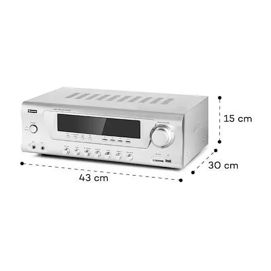 Стерео усилитель Auna AMP 3800 BT 5.0 Hi-Fi (10036139) - фото 2