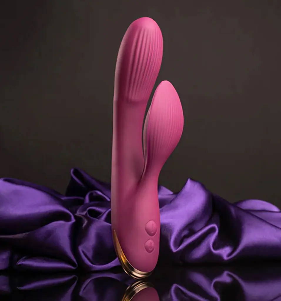 ROCKS OFF EVERYGRL BURGUNDY RECHARGEBLE RABBIT VIBRATION - вібратор кролик
