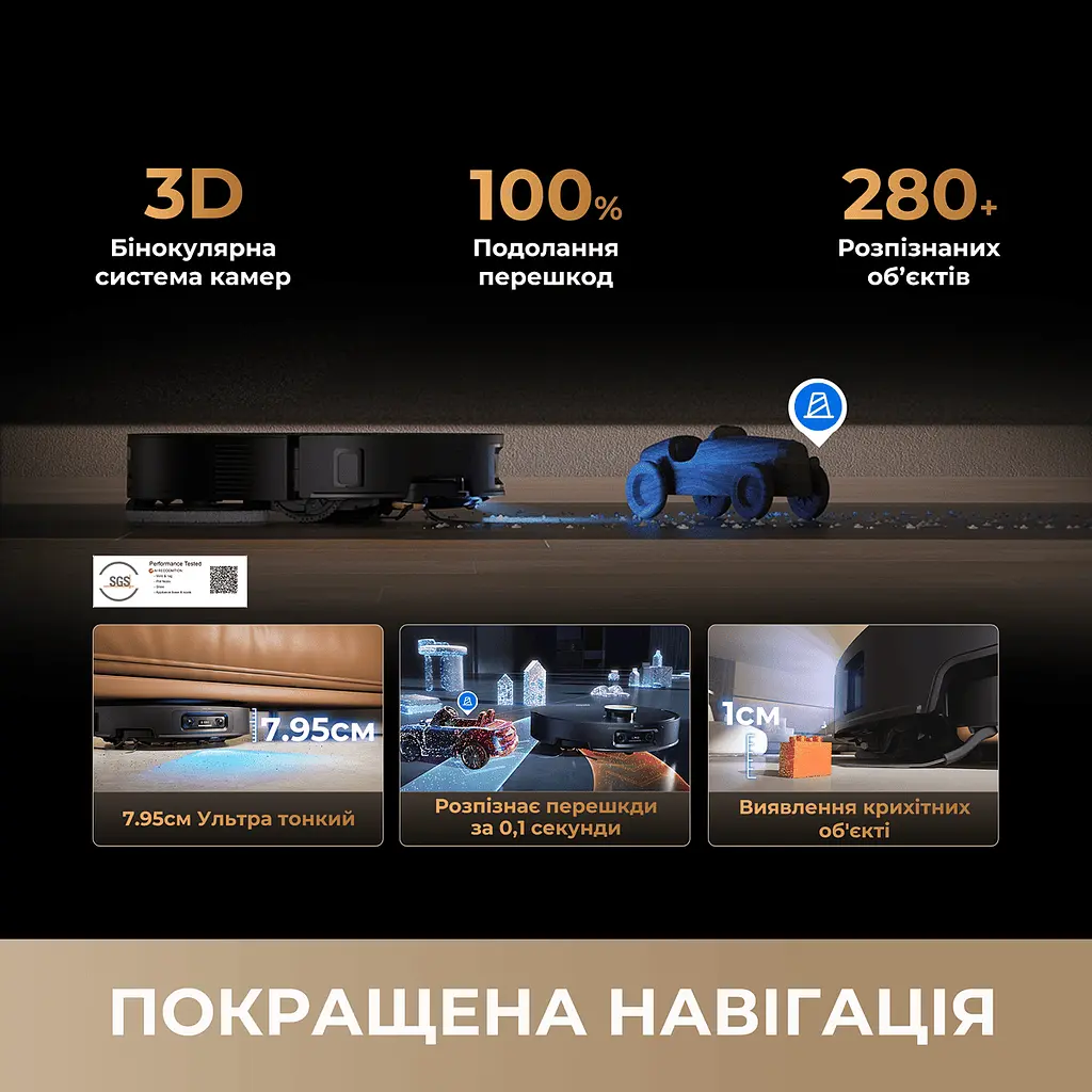 Робот-пилосос миючий Dreame Bot X60 Ultra Complete White - фото 3