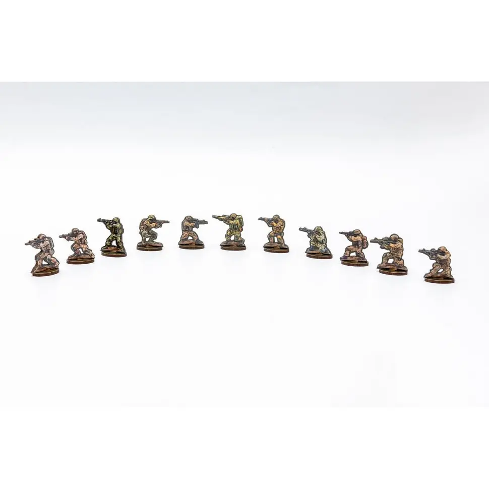 Набор деревянных фигурок PuzzleOk Солдатики Puz-22933 15 фигурок - фото 3