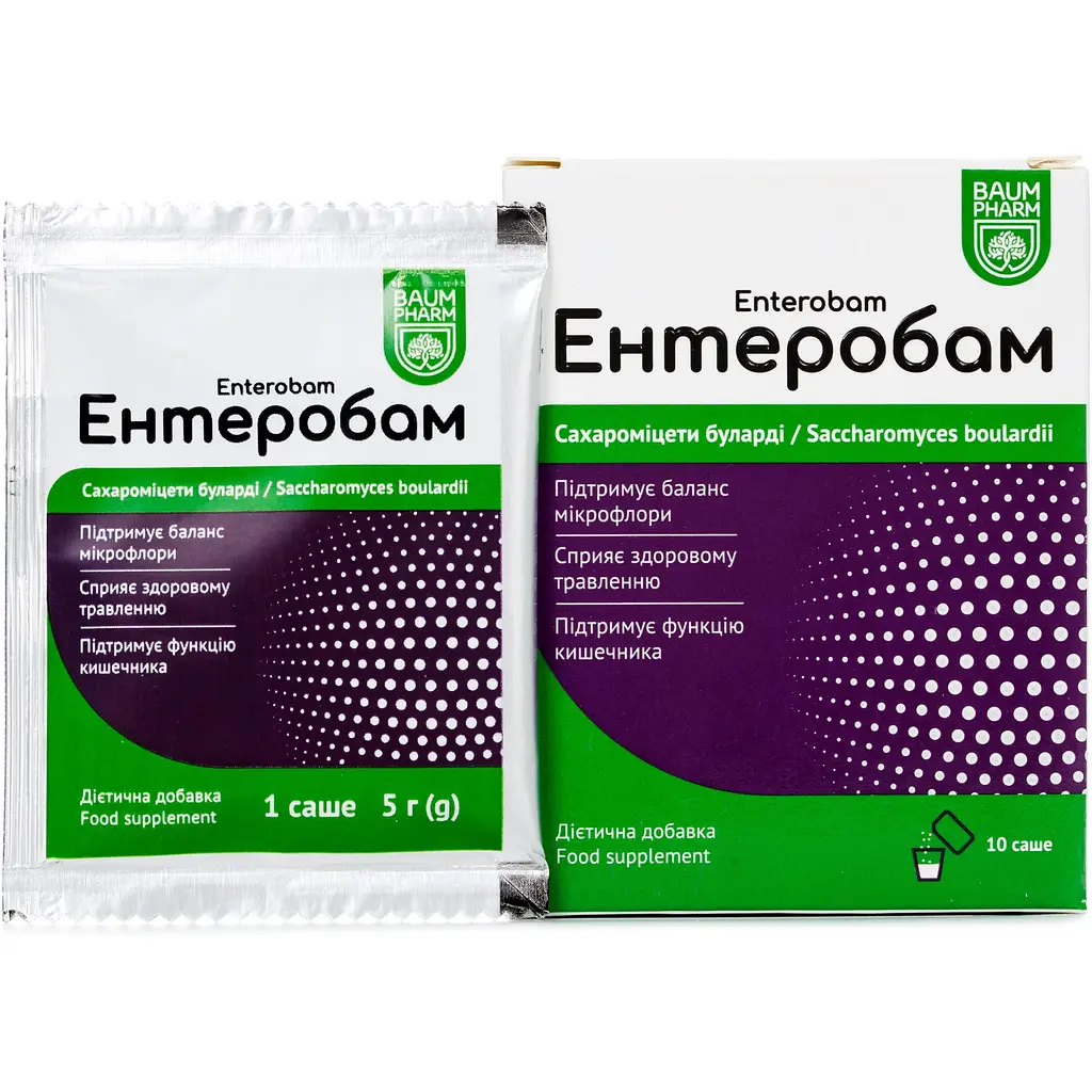 Добавка Baum Pharm Ентеробам 10 саше - фото 2