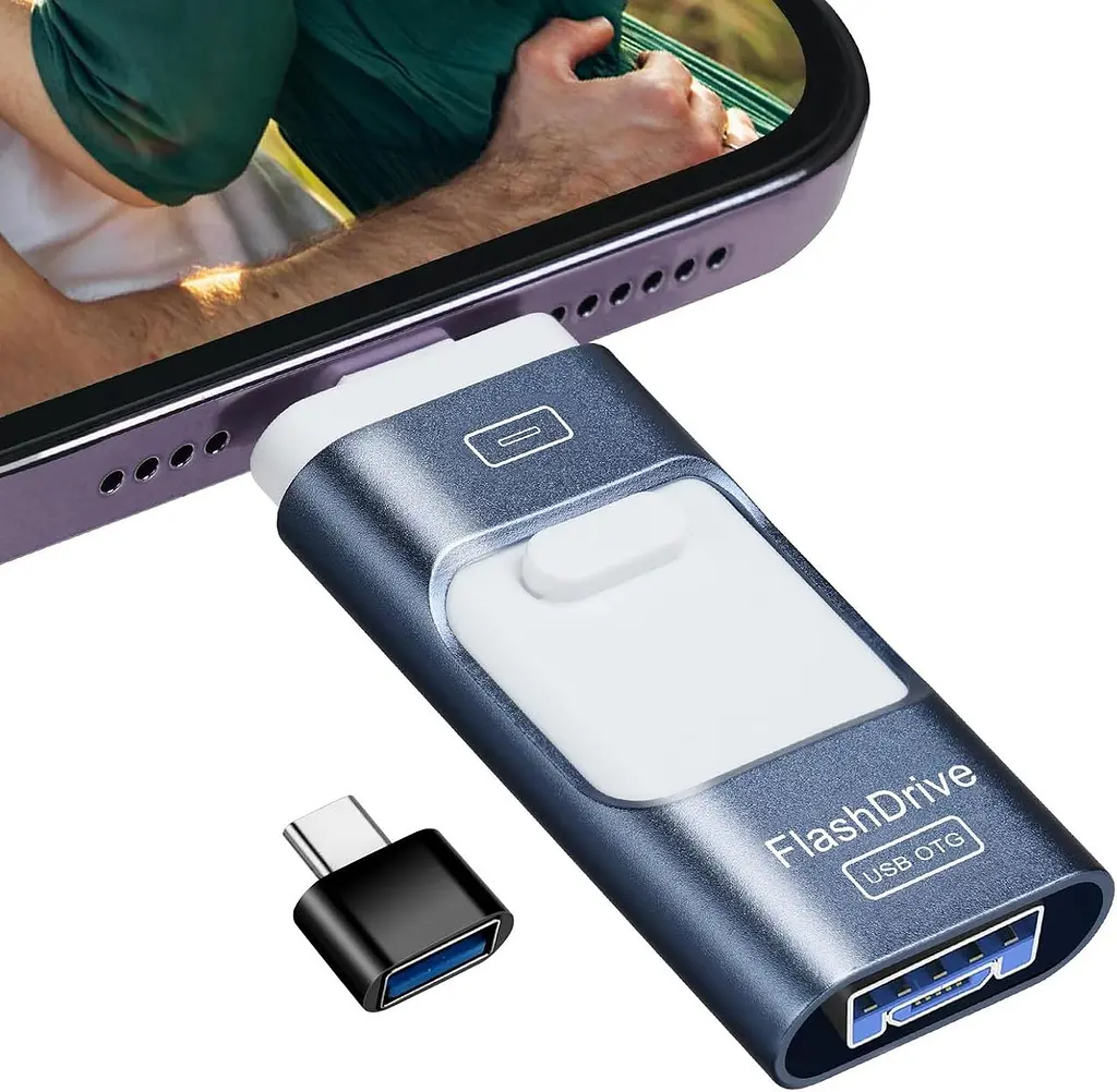 Флеш-накопичувач AXFEE 256GB 4-в-1 USB/Type-C/microUSB/Lightning