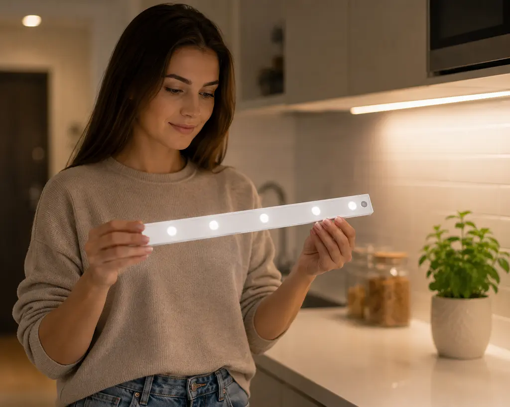 Лампа із сенсором на рух LED 50 / Акумуляторний світильник із датчиком руху - фото 2