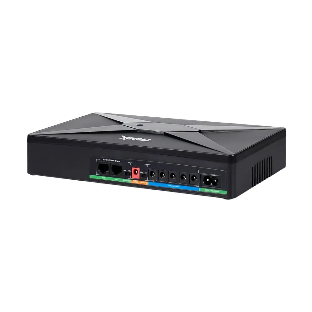 Джерело безперебійного живлення DC UPS Trinix TRX-MUPS-48100 Type-C (4*6000mAh LiFePo4) 5V/12V/24V/48V/52V/PoE, LiFePO4 4*6Ah, для роутера і медіаконвертера (42-00172) - фото 7