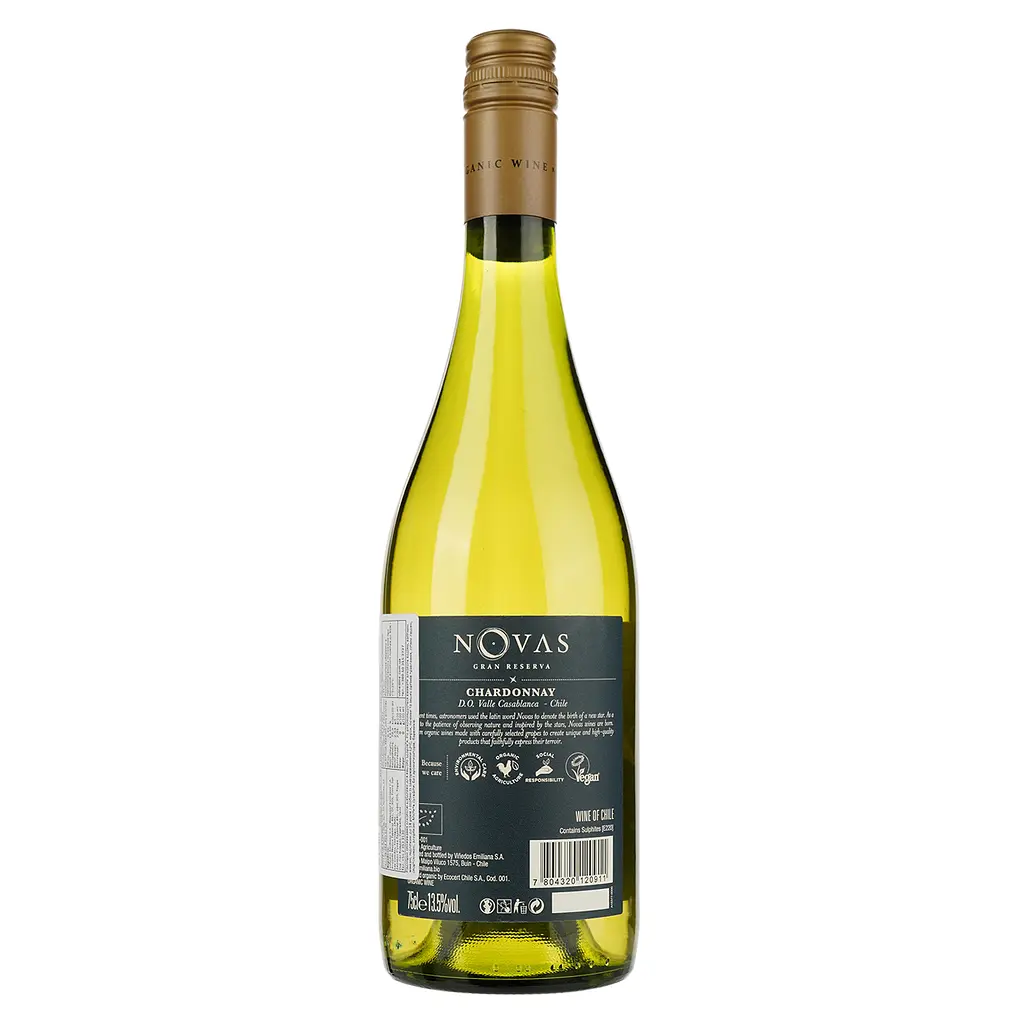Вино Emiliana Novas Gran Reserva Chardonnay біле сухе 0.75 л - фото 2