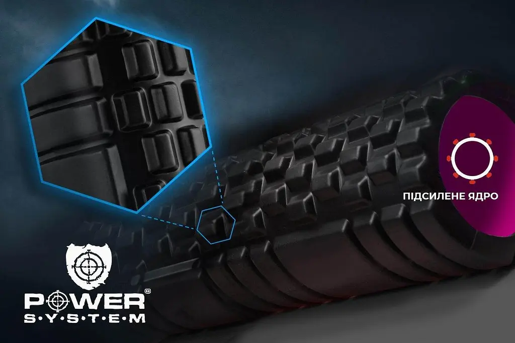Ролик массажный Power system 33х14,5 см fit0007391 - фото 2