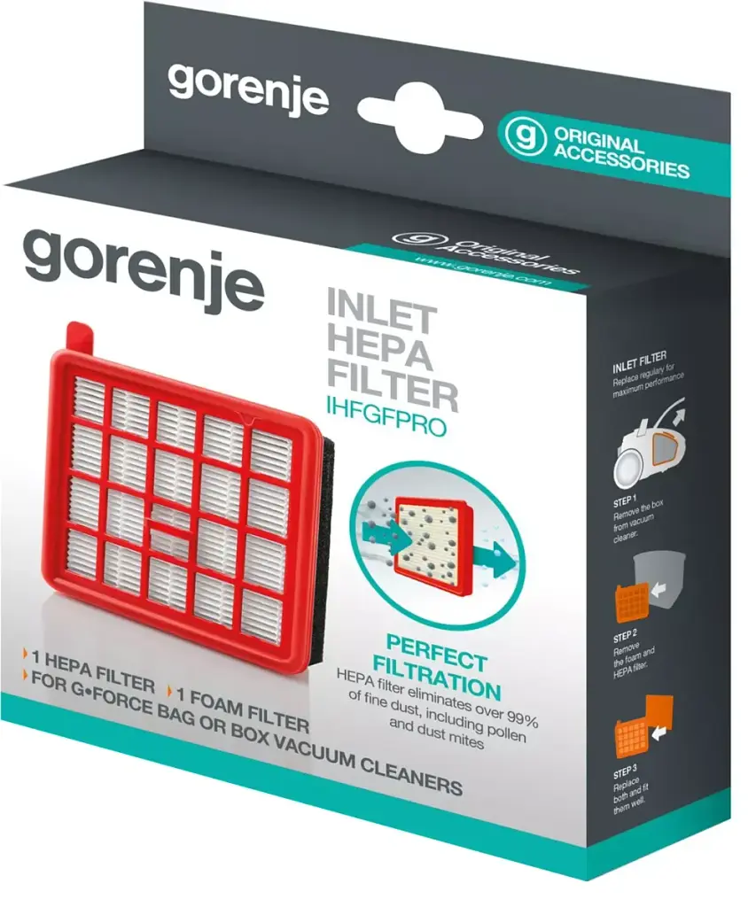 Фільтр пилососа GORENJE IHFGFPRO - фото 2