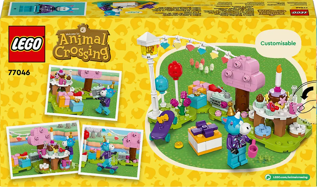 Конструктор LEGO Animal Crossing  Вечірка з нагоди дня народження Julian 170 деталей (77046) - фото 9