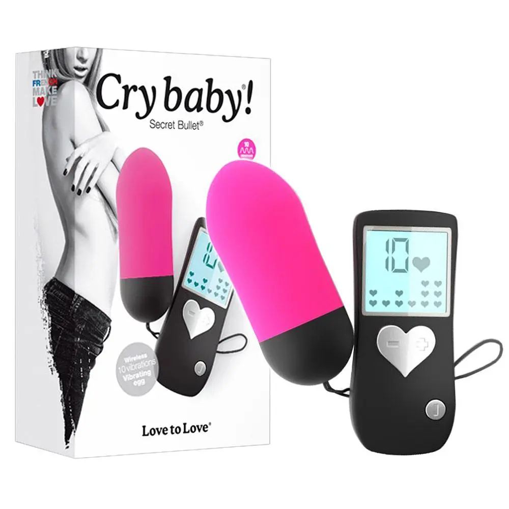 Віброяйце Love To Love Cry Baby Pink, 8 см (рожево-чорний) - фото 3