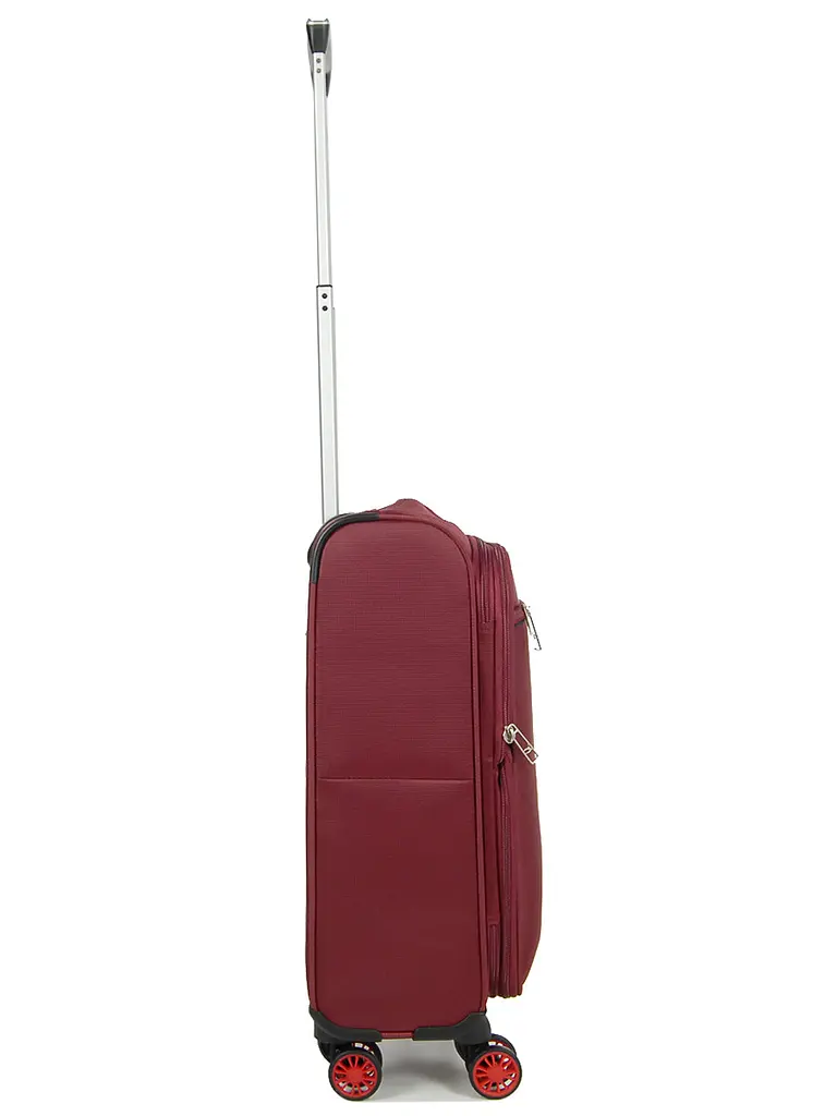 Валіза Малий (S) тканинний на 4 колесах Airtex 825 27 л 55х35х20 см Бордовий - фото 4