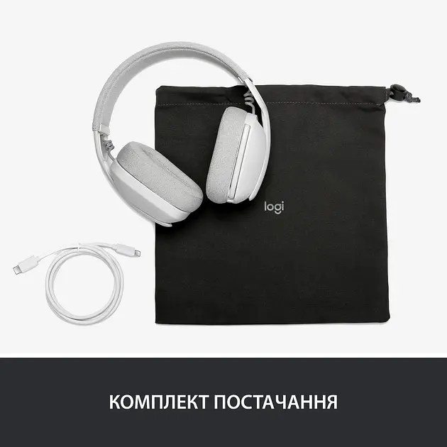 Гарнітура Logitech Zone Vibe 100 Білий (981-001219) (6823486) - фото 4