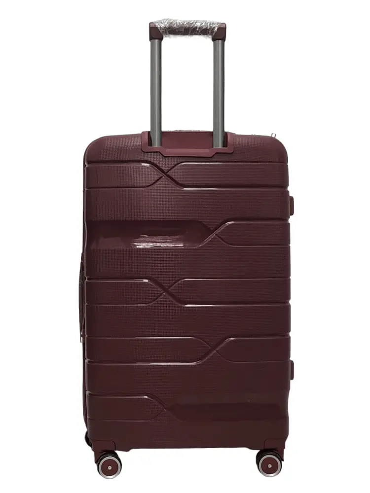 Валіза велика L поліпропілен Milano bag 0306 76×49×31см 82л Бордовий - фото 3