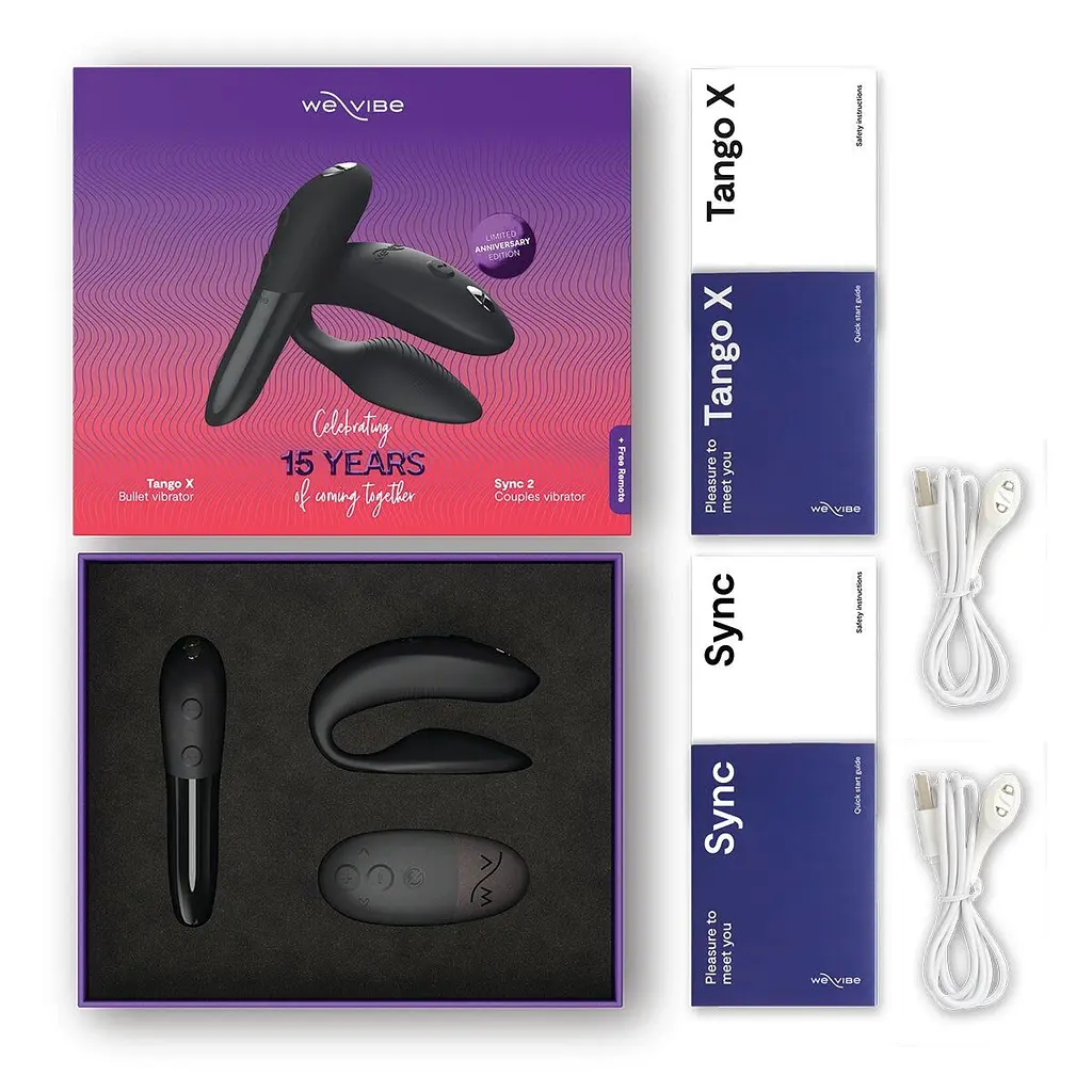 Подарунковий набір We-Vibe 15 Year Anniversary Collection, смарт-вібратор для пар + віброкуля - фото 5